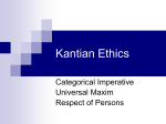 Kantian Ethics