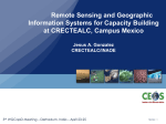 Remote Sensing and Geographic Information Systems for