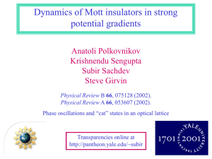 Quantum phase transitions in atomic gases and condensed matter