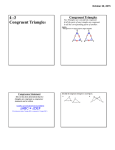 4 -3 Congruent Triangles