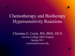 Chemotherapy and Biotherapy Reactions: