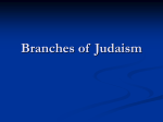 Branches of Judaism