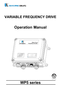 Operation Manual WP5 series