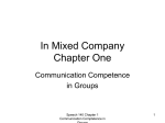 CH 1 Communication Competence in Groups