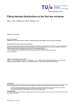 Fitting discrete distributions one the first two moments