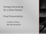 Energy Harvesting for Singulation (A. Koller and J. Rascon)