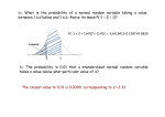 What is the probability of a normal random variable taking a value