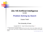 22c:145 Artificial Intelligence