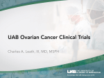 UAB Ovarian Cancer Clinical Trials