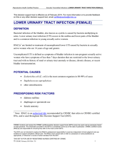 Lower Urinary Tract Infection