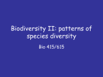 Biodiversity II: patterns of species diversity