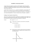 Graphing Linear Equations 1
