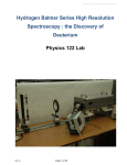 Hydrogen Balmer Series High Resolution Spectroscopy : the