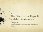 The Death of the Republic and the Demise of an Empire