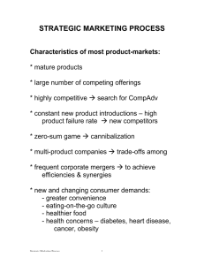STRATEGIC MARKETING PROCESS