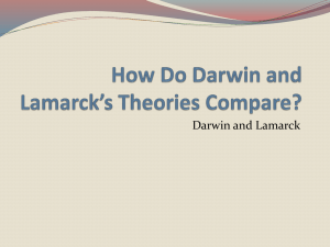 Lamarck Vs. Darwin