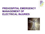 Prehospital Emergency care of electrical injuries