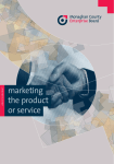 marketing the product or service