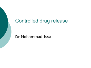 Controlled drug release