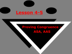 Lesson 4-5 Proving Congruence