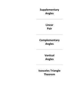 The base angles of an isosceles triangle are congruent