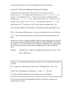 lesson 29 the first fundamental theorem of calculus
