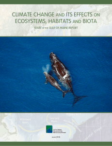 Climate Change and its Effects on Ecosystems, Habitats and Biota