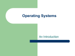 Operating Systems - Glyndwr University