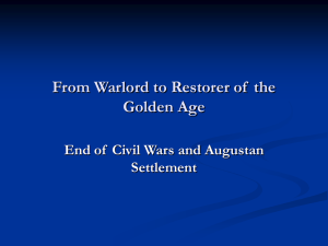 From Warlord to Restorer of the Golden Age