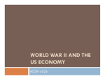 WORLD WAR II AND THE US ECONOMY