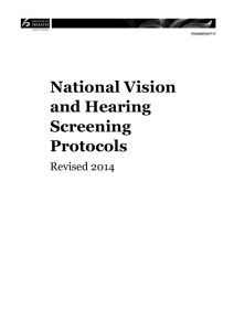 National Vision and Hearing Screening Protocols