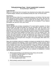 Case 4 - Acute Lymphocytic Leukemia