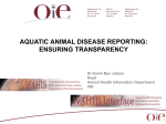 AQUATIC ANIMAL DISEASE REPORTING