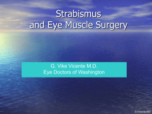 Strabismus and Eye Muscle Surgery