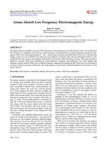Atoms Absorb Low Frequency Electromagnetic Energy