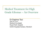 Medical Treatment for High Grade Gliomas