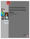 Critical Book Review: Dead Aid by Dambisa Moyo
