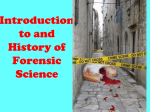 Introduction to Forensic Science