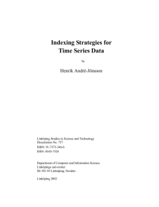 Indexing Strategies for Time Series Data