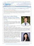 Profile of the Canadian Palliative Radiation Oncology Group (CPROG)
