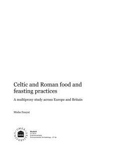 Celtic and Roman food and feasting practices