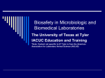 Biosafety in Microbiologic and Biomedical Laboratories