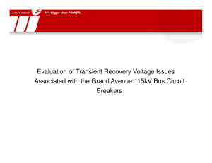 Evaluation of Transient Recovery Voltage Issues Associated with the