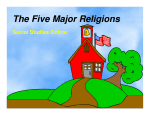 The Five Major Religions - Lisa Williams Social Studies