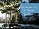 A thorough introduction to Python