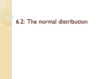 6.2: The normal distribution