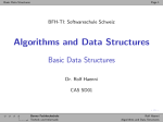 Algorithms and Data Structures - Basic Data - BFH