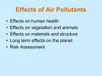 4.2 effects of air pollutants on human and environment