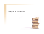 Chapter 6: Probability