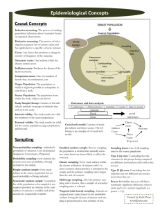 Epidemiological Concepts